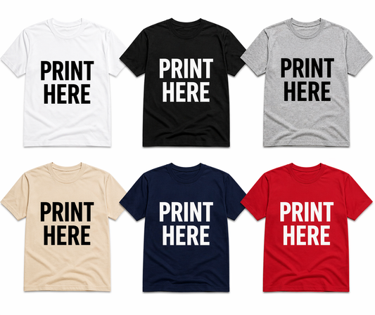 Custom Print T-Shirt – Design Your Own Tee